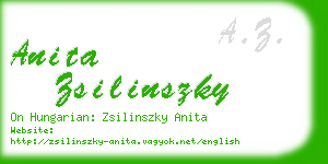 anita zsilinszky business card